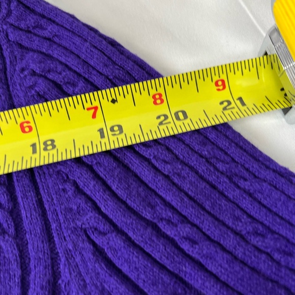 Talbots Vibrant Purple Knit Sweater - Picture 4 of 12